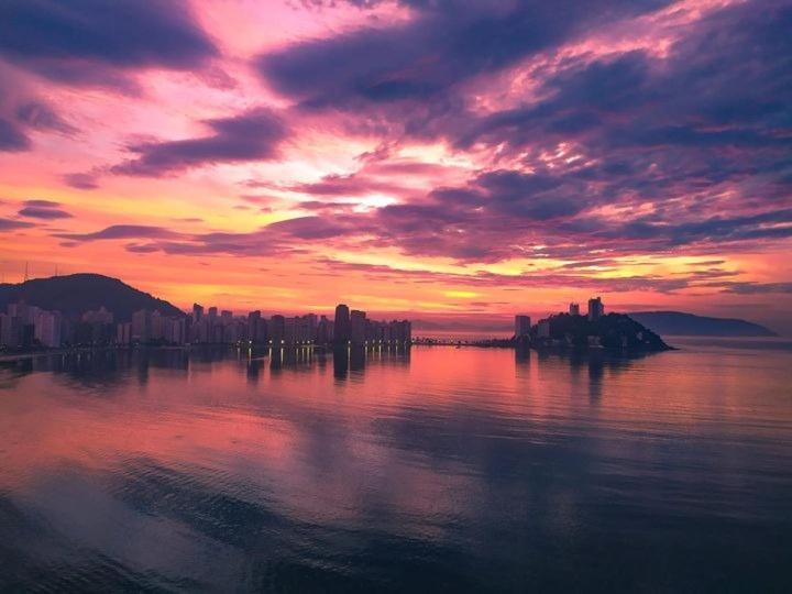 Apartamento Pe Na Areia São Vicente Buitenkant foto