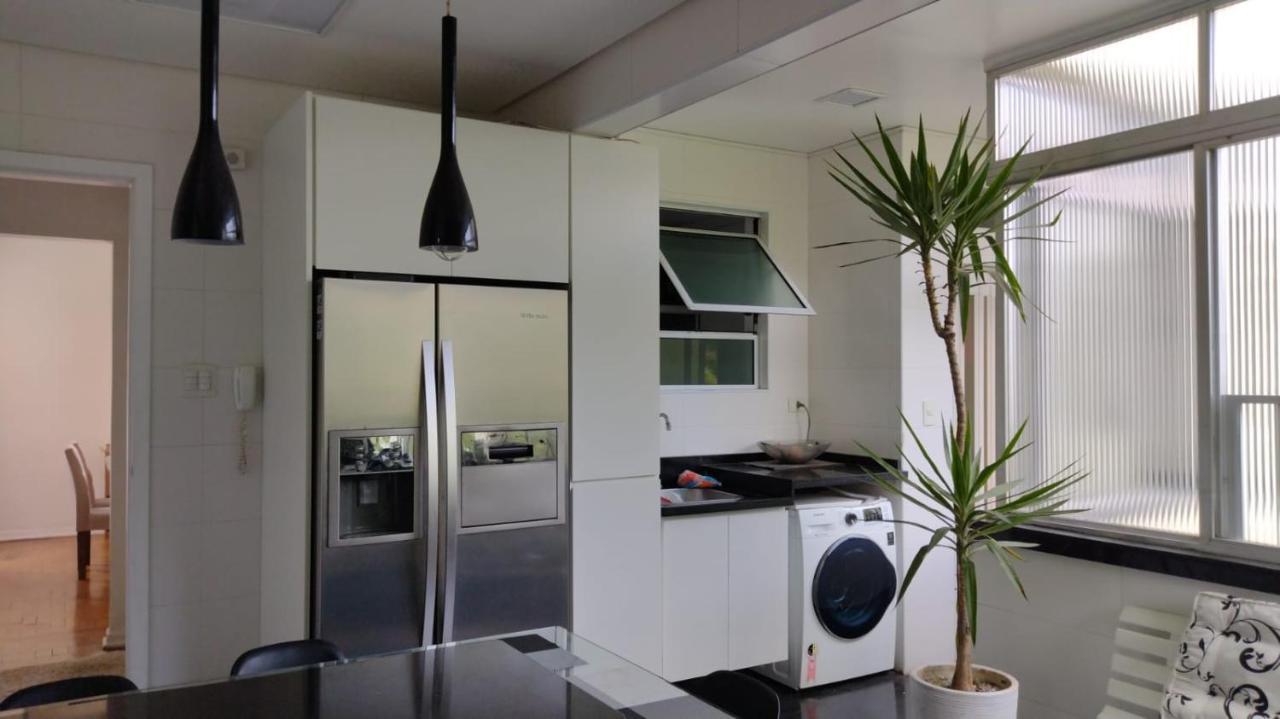 Apartamento Pe Na Areia São Vicente Buitenkant foto