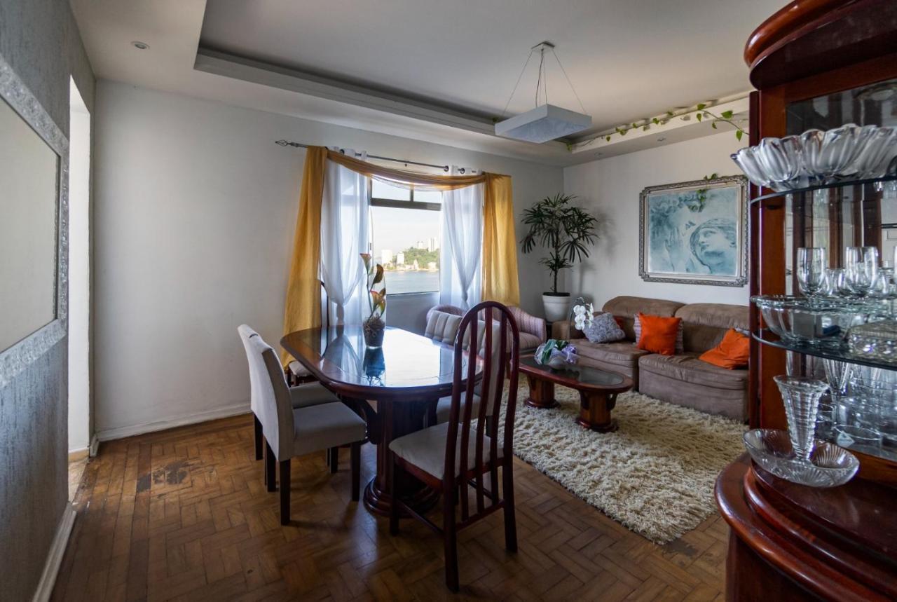 Apartamento Pe Na Areia São Vicente Buitenkant foto