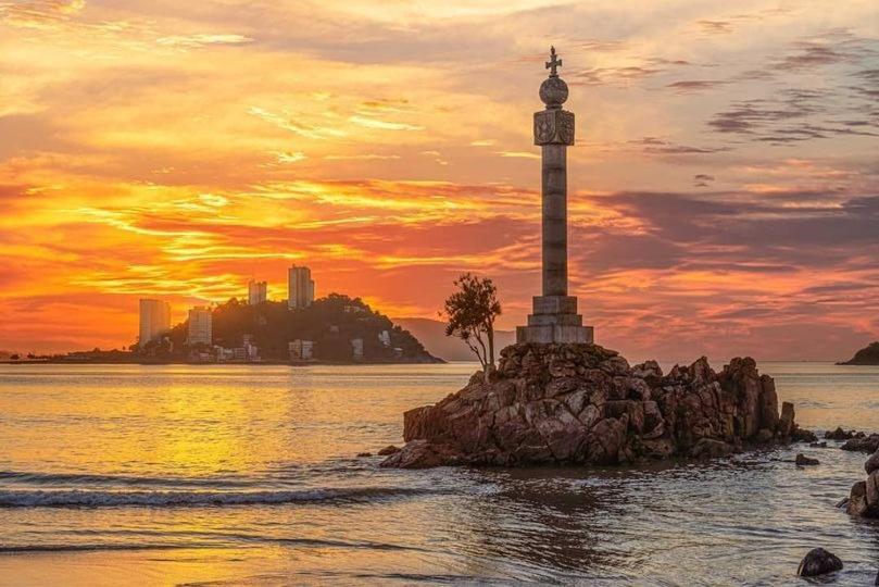 Apartamento Pe Na Areia São Vicente Buitenkant foto