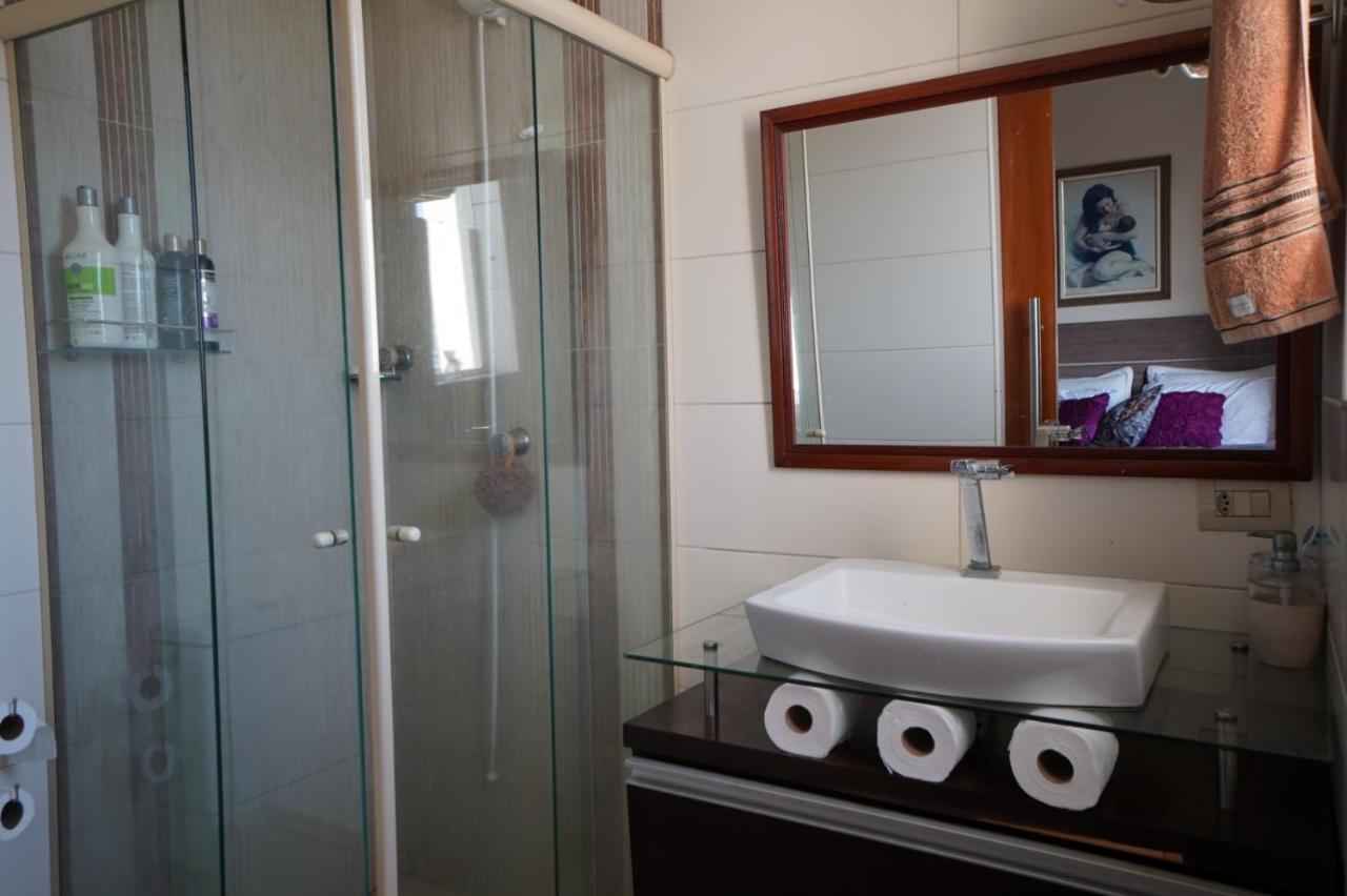 Apartamento Pe Na Areia São Vicente Buitenkant foto